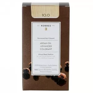 Korres Argan Oil, trwała farba do włosów, 10.0, 50ml