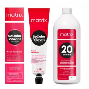 Matrix SoColor Reflex Vibrant Pre-Bonded, gotowy zestaw do koloryzacji: farba + oxydant