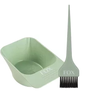 Fox Wheat Straw, zestaw do koloryzacji, zielony, miseczka do farb + pędzelek