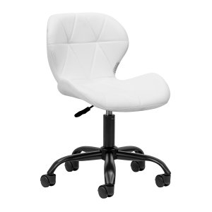 Activeshop Taboret kosmetyczny QS-06B czarno biały