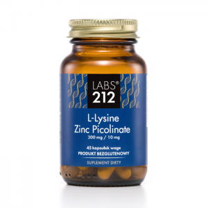 LABS212 L-Lysine Zinc Picolinate suplement diety 45 kapsułek
