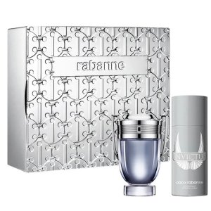 Paco Rabanne Invictus zestaw woda toaletowa spray 100ml + dezodorant spray 150ml (M)