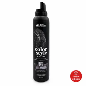 Indola Profession Color Style Mousse, pianka koloryzująca, antracyt, 200ml - brak zamknięcia