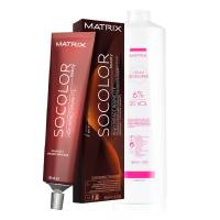 Matrix SOCOLOR.Beauty High Impact Brunette, gotowy zestaw: farba + oxydant