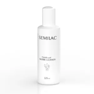 Semilac Finish with Gloss Cleaner, wydajny nabłyszczający cleaner 2w1 z witaminą E, 125ml