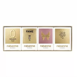 Paco Rabanne Feminine zestaw Lady Million woda perfumowana 5ml + Fame woda perfumowana 4ml + Olympea woda perfumowana 6ml + Million Gold woda perfumowana 5ml (W)