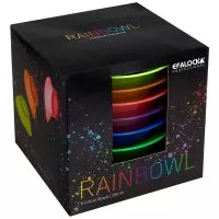 Efalock zestaw miseczek do farbowania włosów, 6 sztuk, 250 ml, tęczowe kolory, akcesoria fryzjerskie