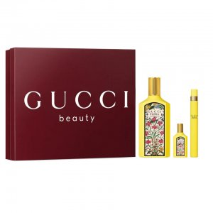 Gucci Flora Gorgeous Orchid zestaw woda perfumowana spray 100ml + woda perfumowana spray 10ml + woda perfumowana 5ml (W)