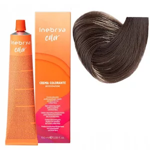 Inebrya Color, farba do włosów, koloryzacja trwała, 6/00, 100ml - brak pudełka