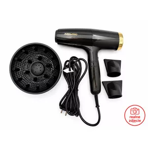 BaByliss PRO Falco, suszarka do włosów, profesjonalna, 2000W, ultralekka, technologia jonowa, cicha, BAB8550E - brak wypełniaczy w środku