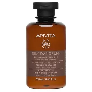 Apivita Oily Dandruff Shampoo szampon przeciwłupieżowy do skóry przetłuszczającej się z białą wierzbą i propolisem 250ml