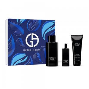 Giorgio Armani Armani Code Pour Homme zestaw woda toaletowa spray 125ml + żel pod prysznic 75ml + woda toaletowa spray 15ml (M)