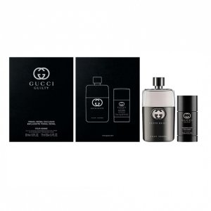 Gucci Guilty Pour Homme zestaw woda toaletowa spray 90ml + dezodorant sztyft 75ml (M)