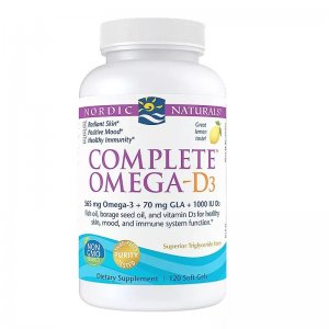 Nordic Naturals Complete Omega-D3 suplement diety 120 kapsułek