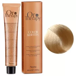 Fanola Oro Therapy Color Keratin, farba do trwałej koloryzacji bez amoniaku, 10.00, 100ml