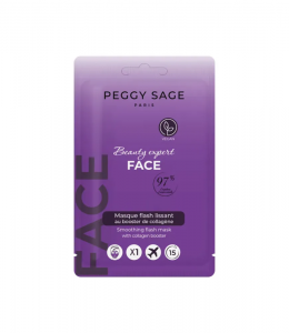 Peggy Sage Flash, maska w płachcie z boostem kolagenu, 15ml