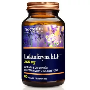 Doctor Life Laktoferyna bLF 100mg suplement diety wspomagający odporność 60 kapsułek