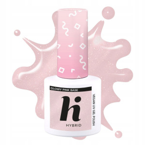 hi hybrid Glow Pink Base, baza do lakieru hybrydowego, 5ml