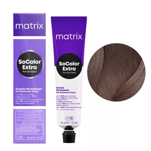 Matrix SoColor Extra Coverage, farba do krycia włosów siwych z technologią Pre-Bonded, 506AB, 90ml