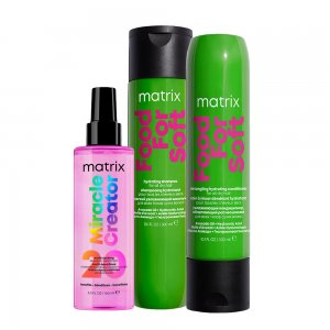 Matrix Food For Soft, zestaw intensywnie nawilżający: szampon + odżywka + mini miracle creator