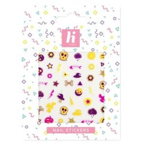 hi hybrid Halloween, naklejki na paznokcie, #01