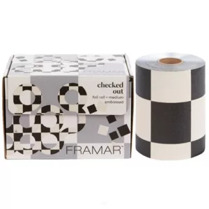 Framar Embossed Roll Medium, folia fryzjerska, Checked Out, 12,7cm x 97,5m
