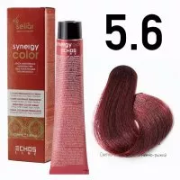 Echosline Seliar Synergy Color, farba do włosów bez amoniaku, 5.6 Light Chestnut Red, 100ml