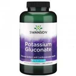 Swanson Glukonian Potasu 99mg 250 kaps