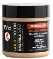 Tahe Gold Protein, skoncentrowana maska 3w1 do włosów suchych, 400ml