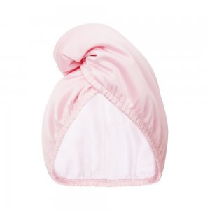 Glov Dwustronny turban do włosów z mikrofibry i wegańskiej satyny szybkie suszenie anti-frizz Satin Pink