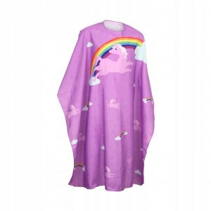 Olivia Garden Kids Cutting Cape Unicorn Pink, peleryna fryzjerska dla dzieci, ref. 2039806