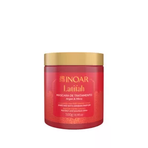 INOAR Latifah Argan & Mirra, maska wygładzający i odżywiająca włosy, 500ml