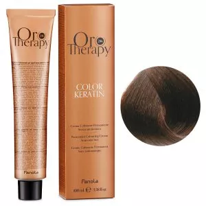 Fanola Oro Therapy Color Keratin, farba do trwałej koloryzacji bez amoniaku, 5.0, 100ml