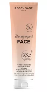 Peggy Sage Beauty Expert Face, żel złuszczający do twarzy z cynkiem PCA i łupinami pestek moreli, 100ml