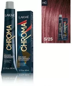 Lakme Chroma, farba do włosów o łagodnej formule, 5/25, 60ml