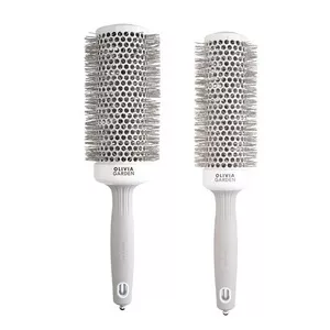 Olivia Garden Expert Blowout Speed Wavy Bristles, White&Grey, zestaw szczotek do suszenia włosów, 45mm + 55mm