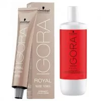 Schwarzkopf Igora Royal Nude Tones, zestaw: farba + aktywator