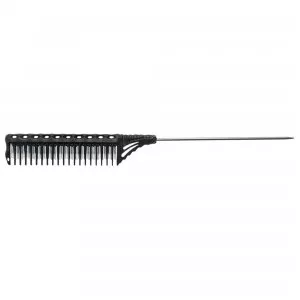 Y.S. Park Tail Comb YS-154-125, grzebień ze szpikulcem, czarny