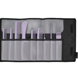 Jaguar Accessories Comb Set Lavender, zestaw grzebieni fryzjerskich, 9szt., ref. jA599-16