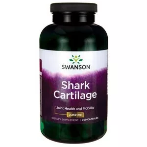 Swanson Shark cartilage 750mg 250kaps - data ważności (8.2026)