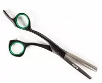 Fox Race 18, degażówki fryzjerskie 6.0", leworęcznne, stal nierdzewna, czarna teflonowa powłoka