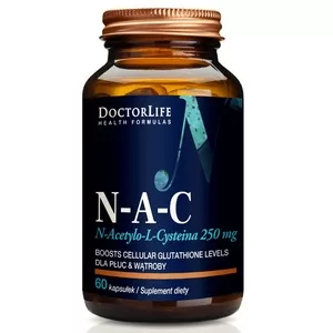 Doctor Life N-A-C n-acetylo-l-cysteina 250mg suplement diety 60 kapsułek