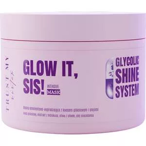 Trust My Sister Glow It Intensive, maska emolientowo-wygładzająca z kwasem glikolowym i olejami, 180ml