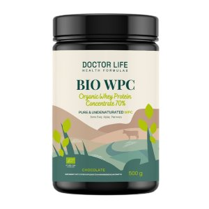 Doctor Life BIO WPC Organic Whey Protein Concentrate 70% białko suplement diety Chocolate 500g