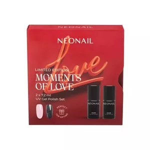 Neonail Moments Of Love, zestaw lakierów hybrydowych, 2 x 7.2ml
