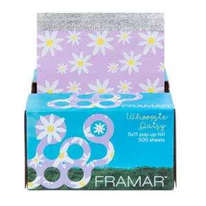 Framar 5x11 Pop-Ups, folia fryzjerska aluminiowa w paskach, Whoopsie Daisy, 500szt.