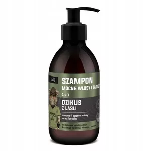 LaQ Dzikus z Lasu, szampon 1w1 do mocnych włosów i zarostu, 300ml