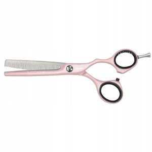 Jaguar White Line Pastell Plus Crane 39 Thinning Scissors Rose, degażówki fryzjerskie, 5,5", ref. j43255-8