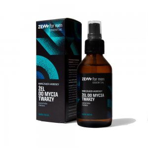 ZEW for men Essential, nawilżająco-łagodzący żel do mycia twarzy do skóry suchej, 100ml