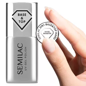Semilac Hard & Glossy, baza i top hybrydowy 2in1, 7ml